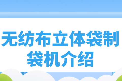 正威無紡布制袋機產(chǎn)品介紹——單張無紡布立體袋制袋機